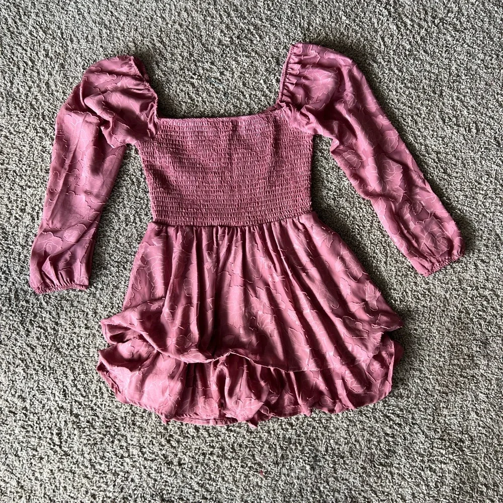 Harper & Ivy Faded Rose Floral Burnout Dress Romper Size S - Picture 2 of 12